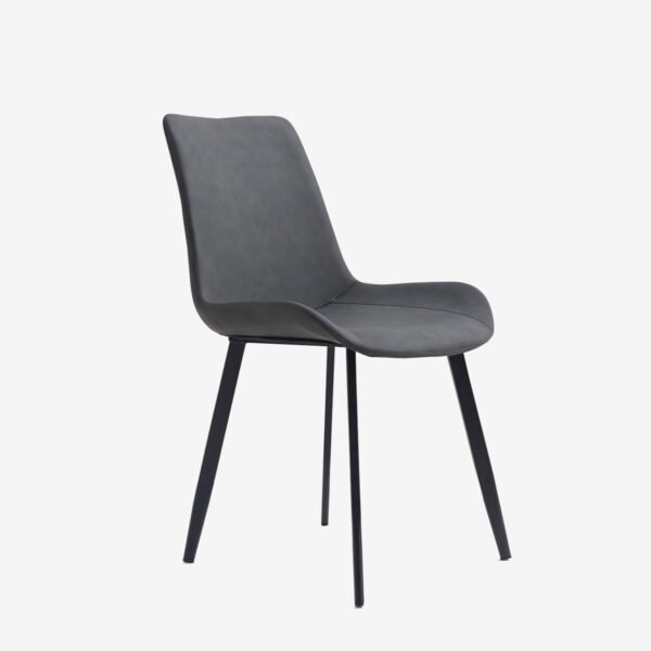 Upholstered Dining Chair with Metal Legs