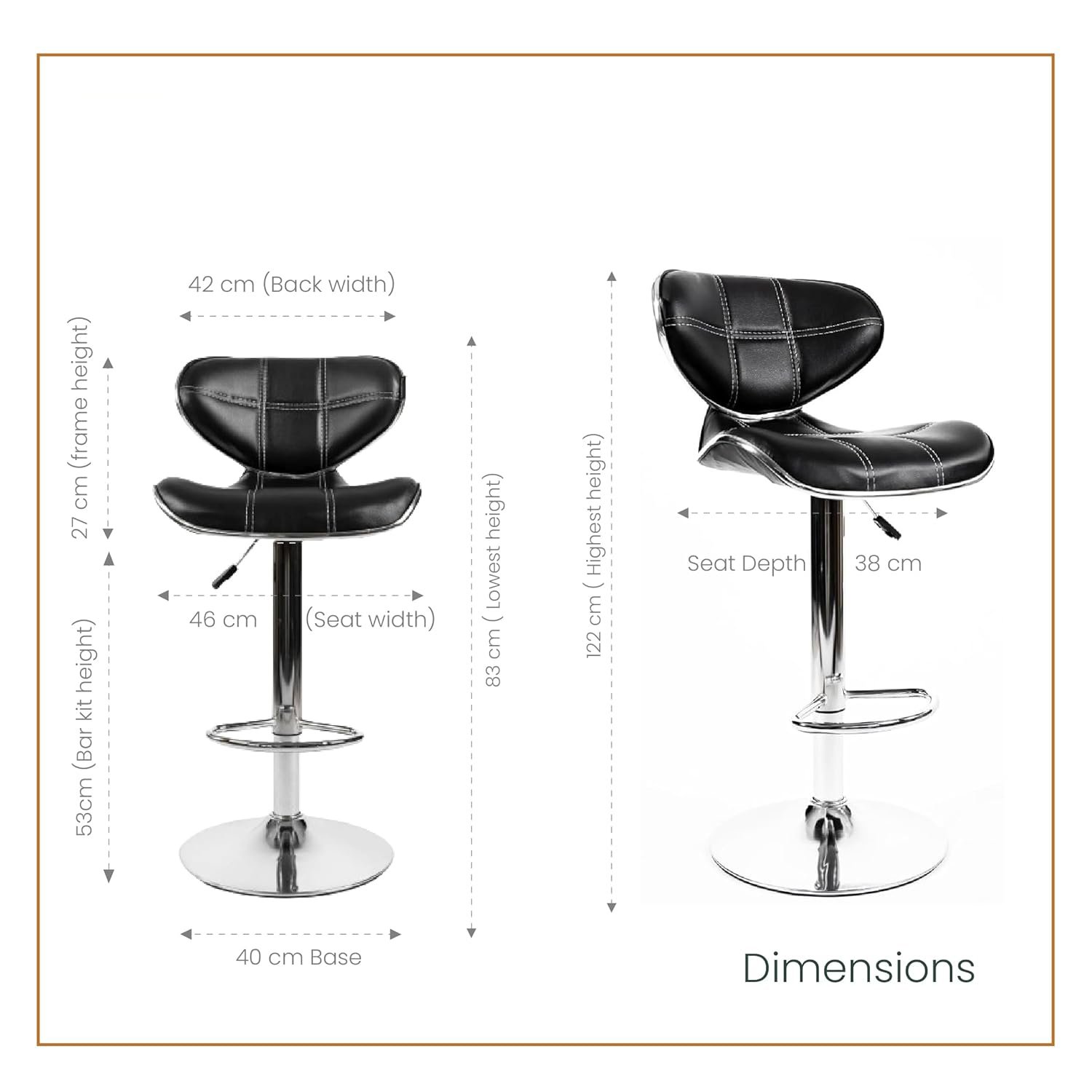 Premium Adjustable Bar Stool - Image 4