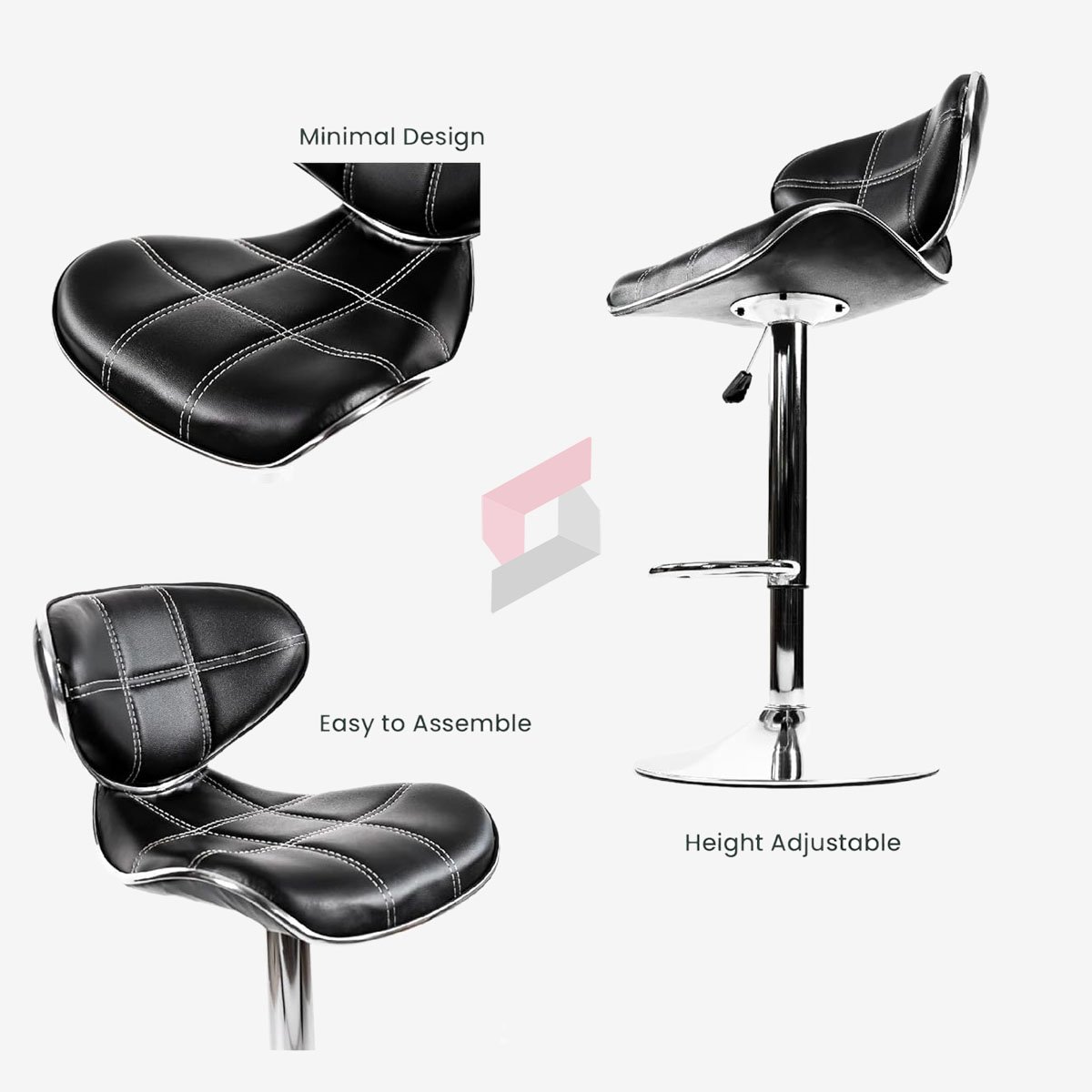 Tulip Industrial Luxe Bar Chair - Image 5