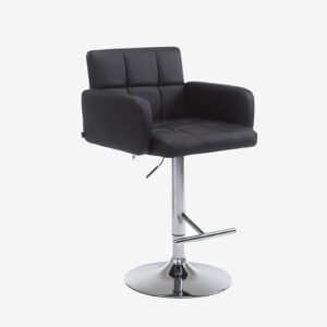 Luxe 360° Adjustable Tufted Bar Stool