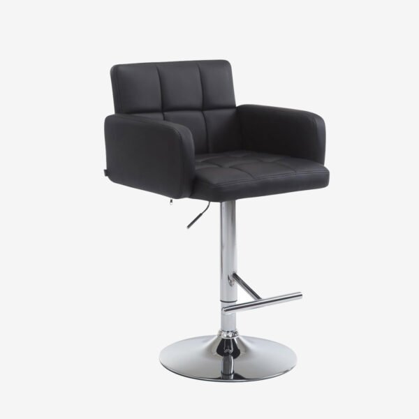 Luxe 360° Adjustable Tufted Bar Stool