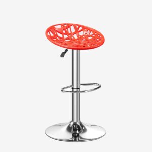 Adjustable Height Bar Stool – Orange