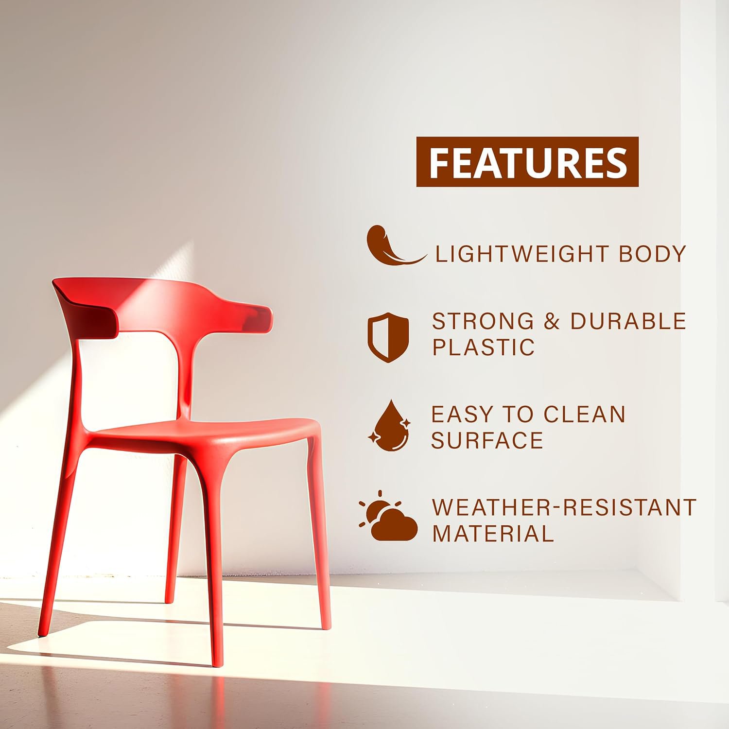 MonoFlex Curve Plastic Chair Color Variation - Image 3