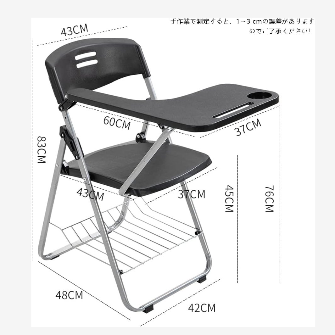 Folding Chair with Writing Tablet - Image 9
