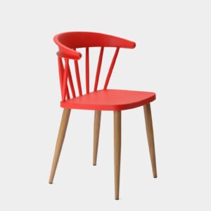 Tulip Nordic Plastic Dining Chair – Solid Wooden Legs
