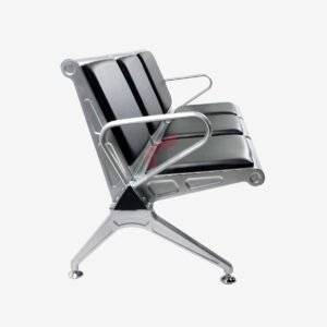 Tulip Seating TL-487 Modern Metal Folding Waiting Chair – Commercial Airport & Office Seating