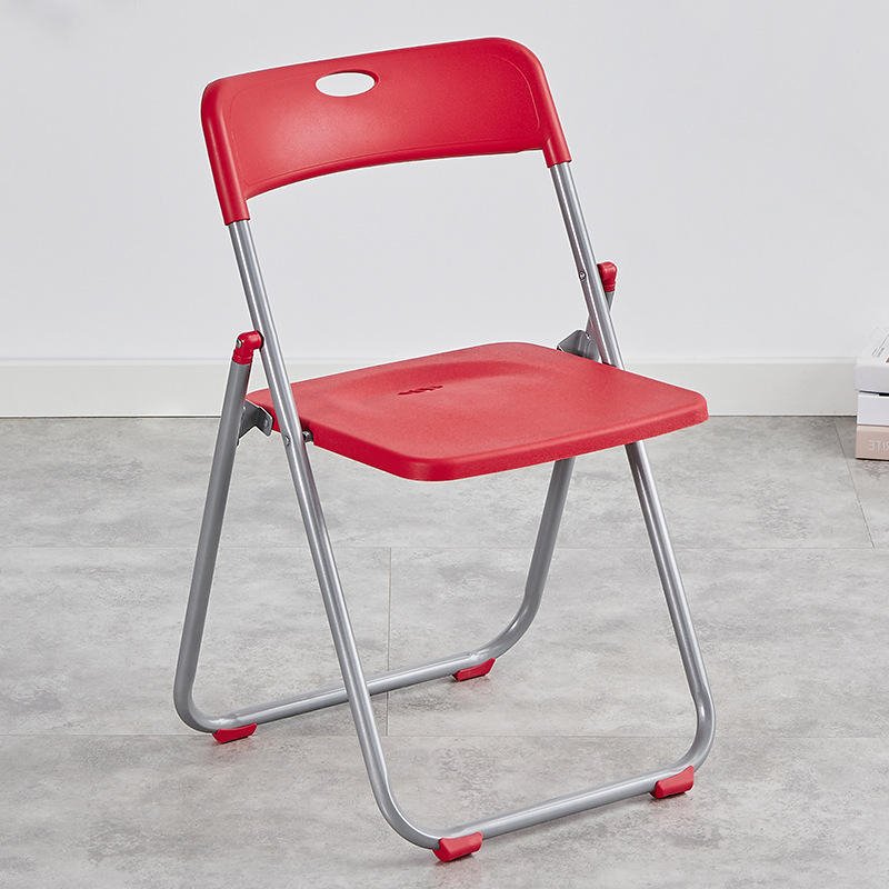 FlexFold Foldable Chair with Steel Frame (Red) - Image 2