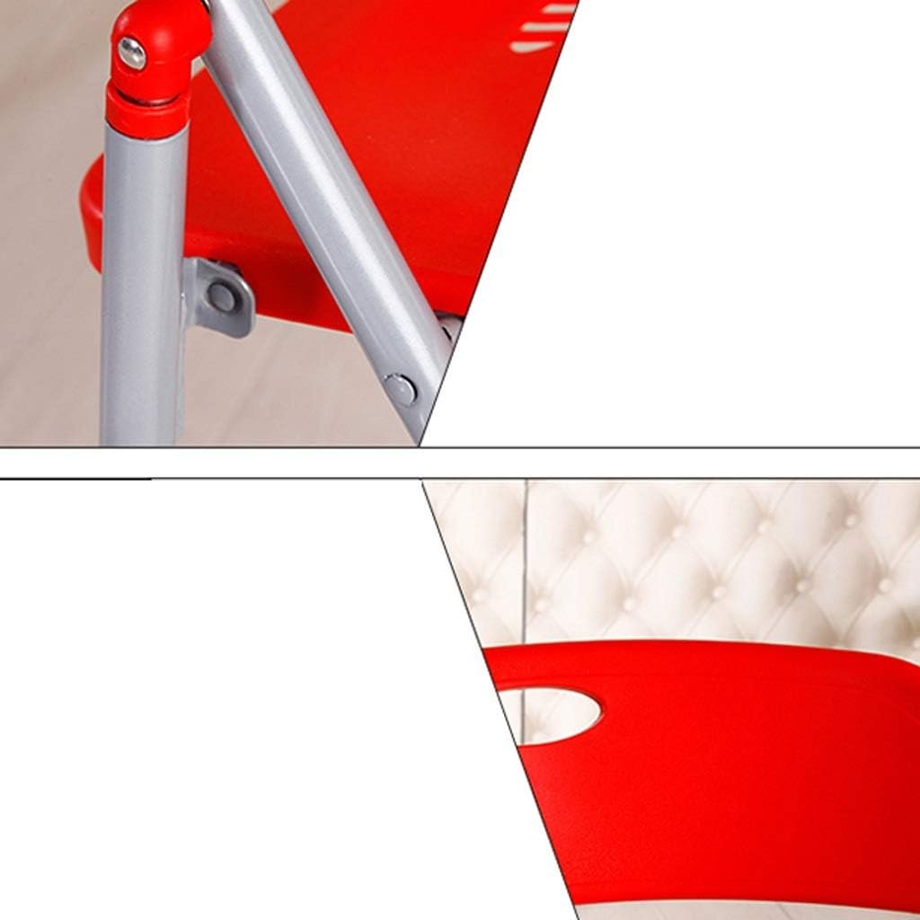 FlexFold Foldable Chair with Steel Frame (Red) - Image 5