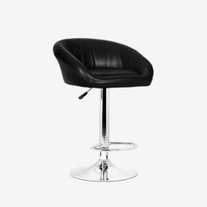 Adjustable Bar Stool – Black Stitch (Premium)