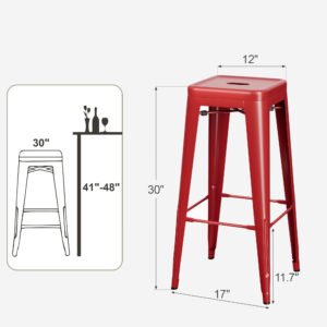 IronStack 30” Industrial Bar Stool
