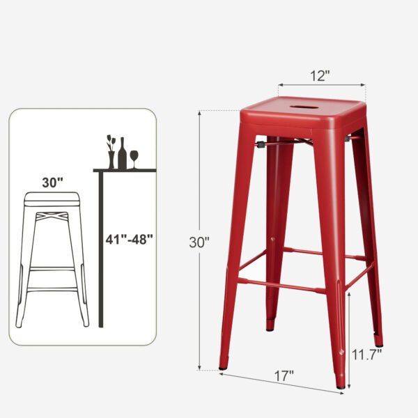 IronStack 30” Industrial Bar Stool