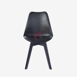 Nova Luxe Modern Dining Chair – Black