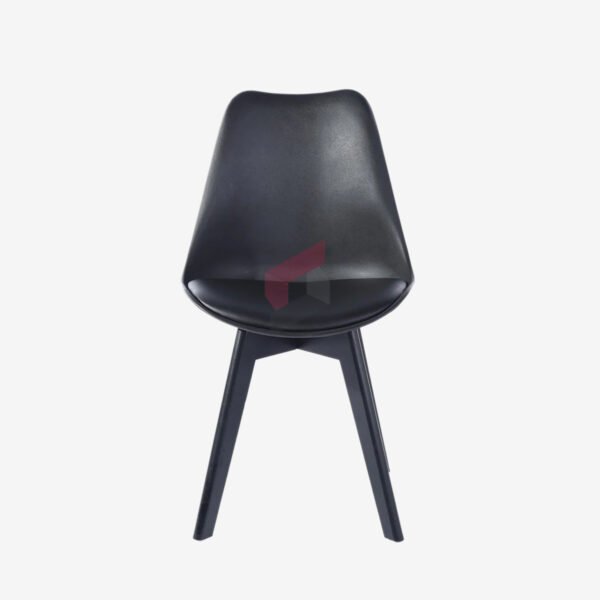 Nova Luxe Modern Dining Chair – Black