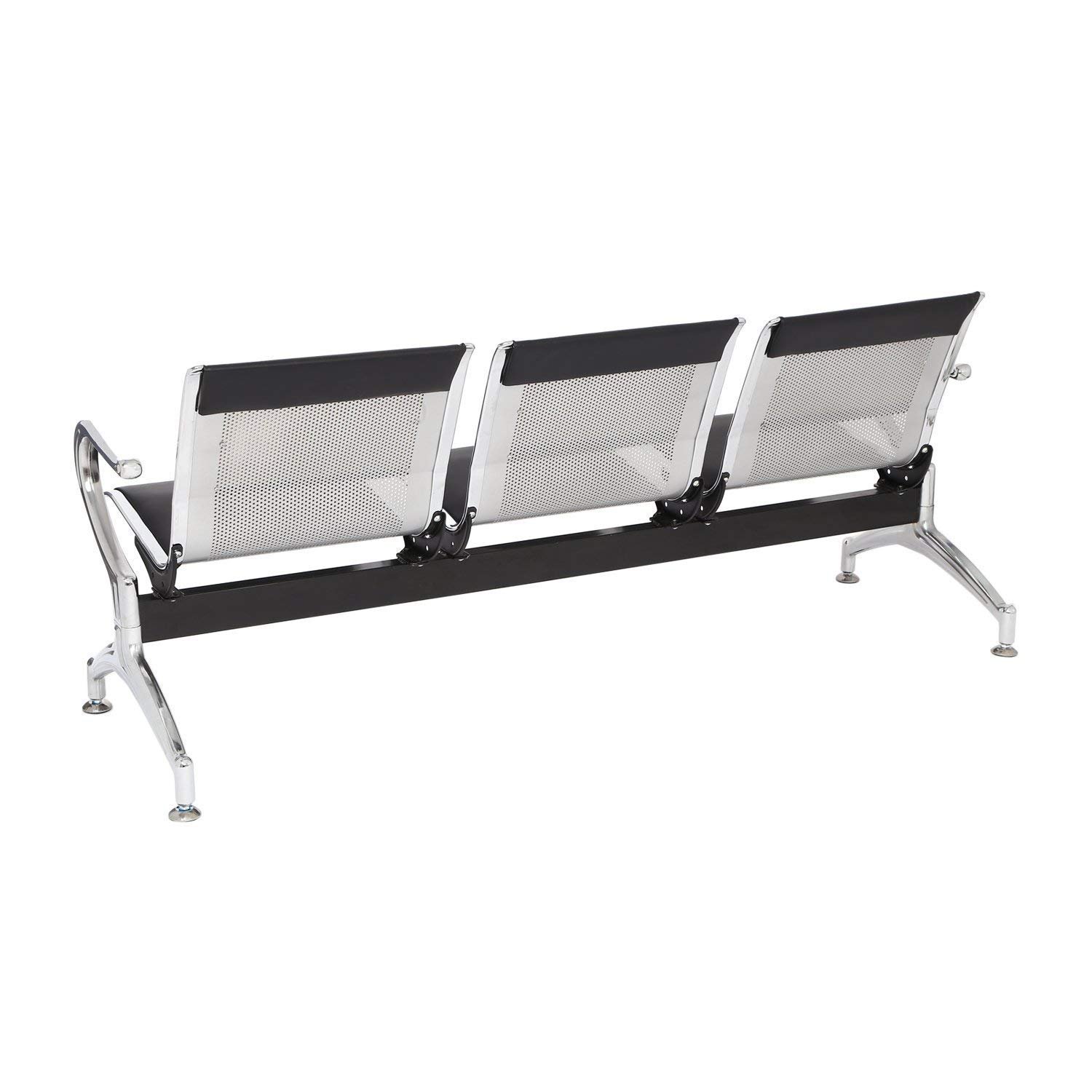 AeroSteel 3-Seater Metal Airport Waiting Chair – Chrome Finish - Image 6