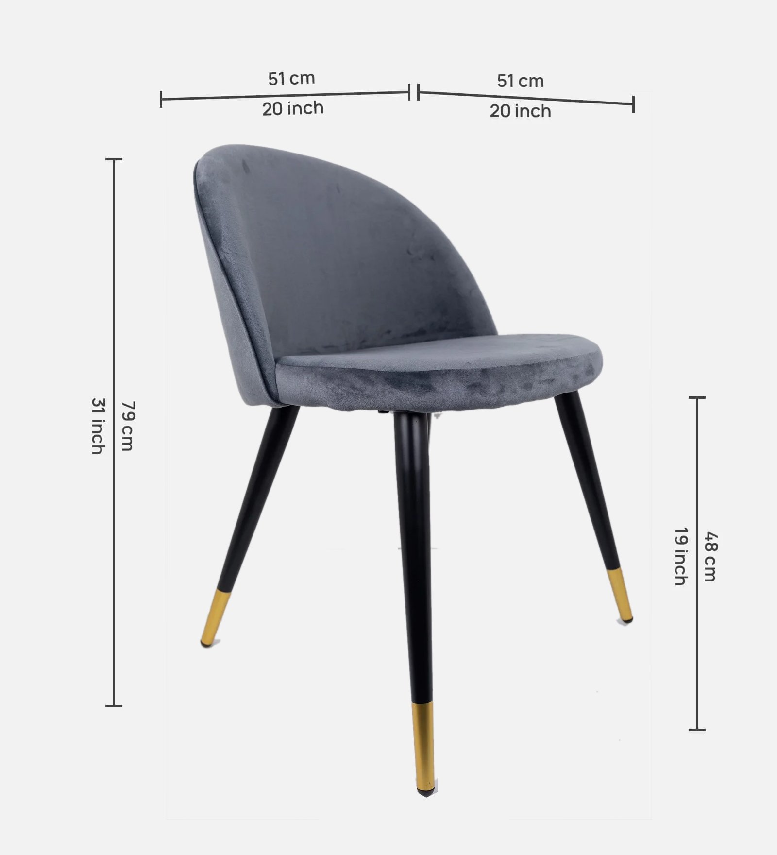 SOVA VelourArc Dining Chair - Image 13