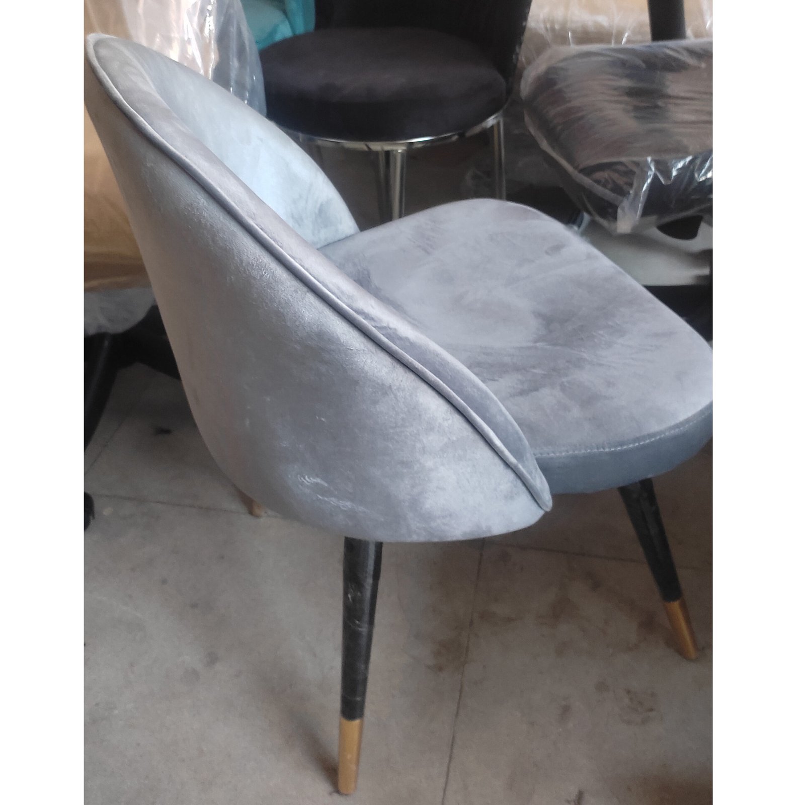 SOVA VelourArc Dining Chair - Image 5